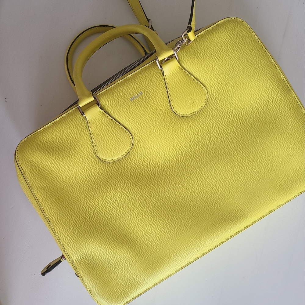 Bally luxury yellow bag